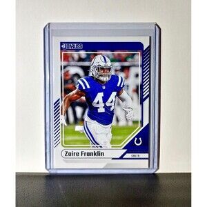 Zaire Franklin 2024 Panini Donruss NFL #257 Card Indianapolis Colts